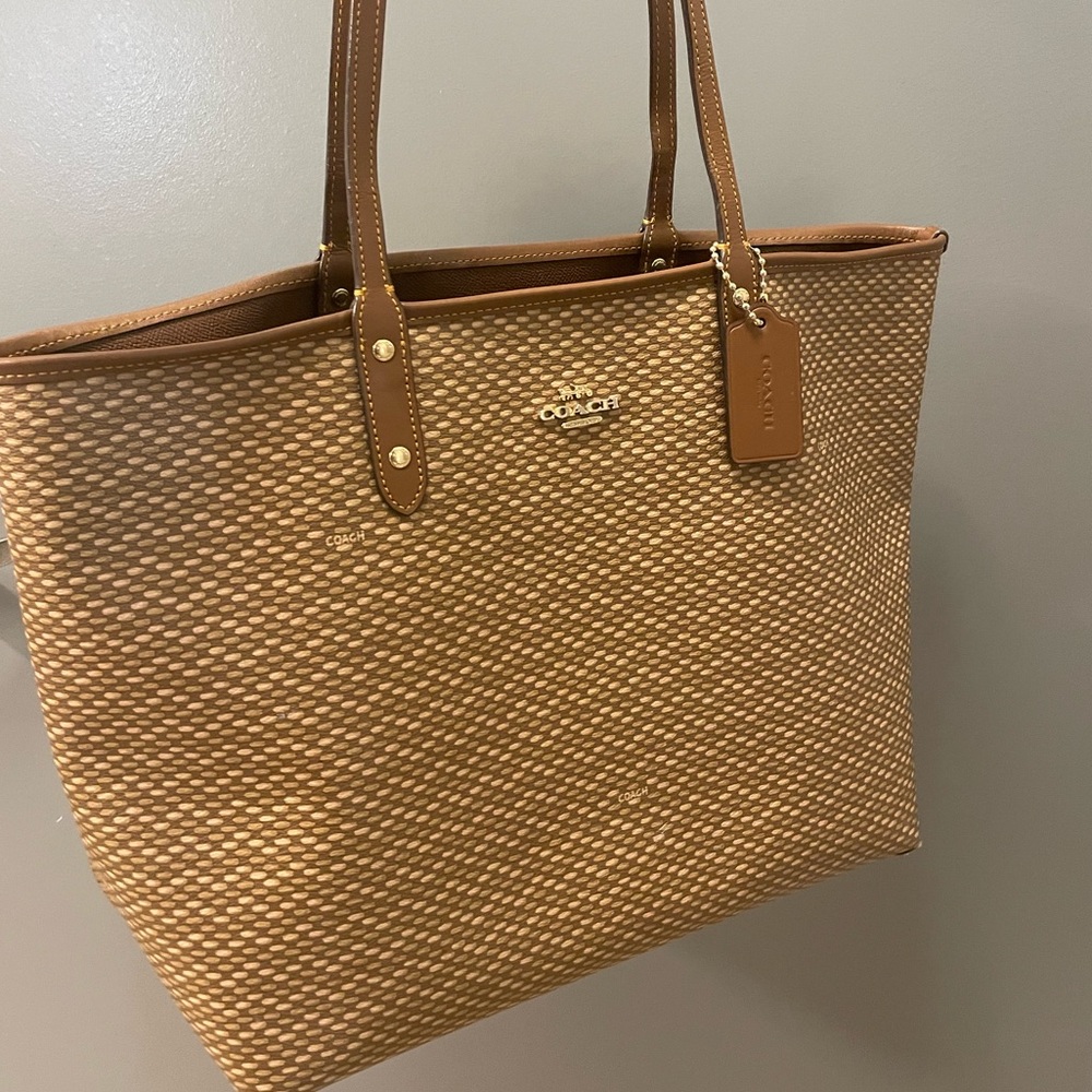 Coach reversible tote